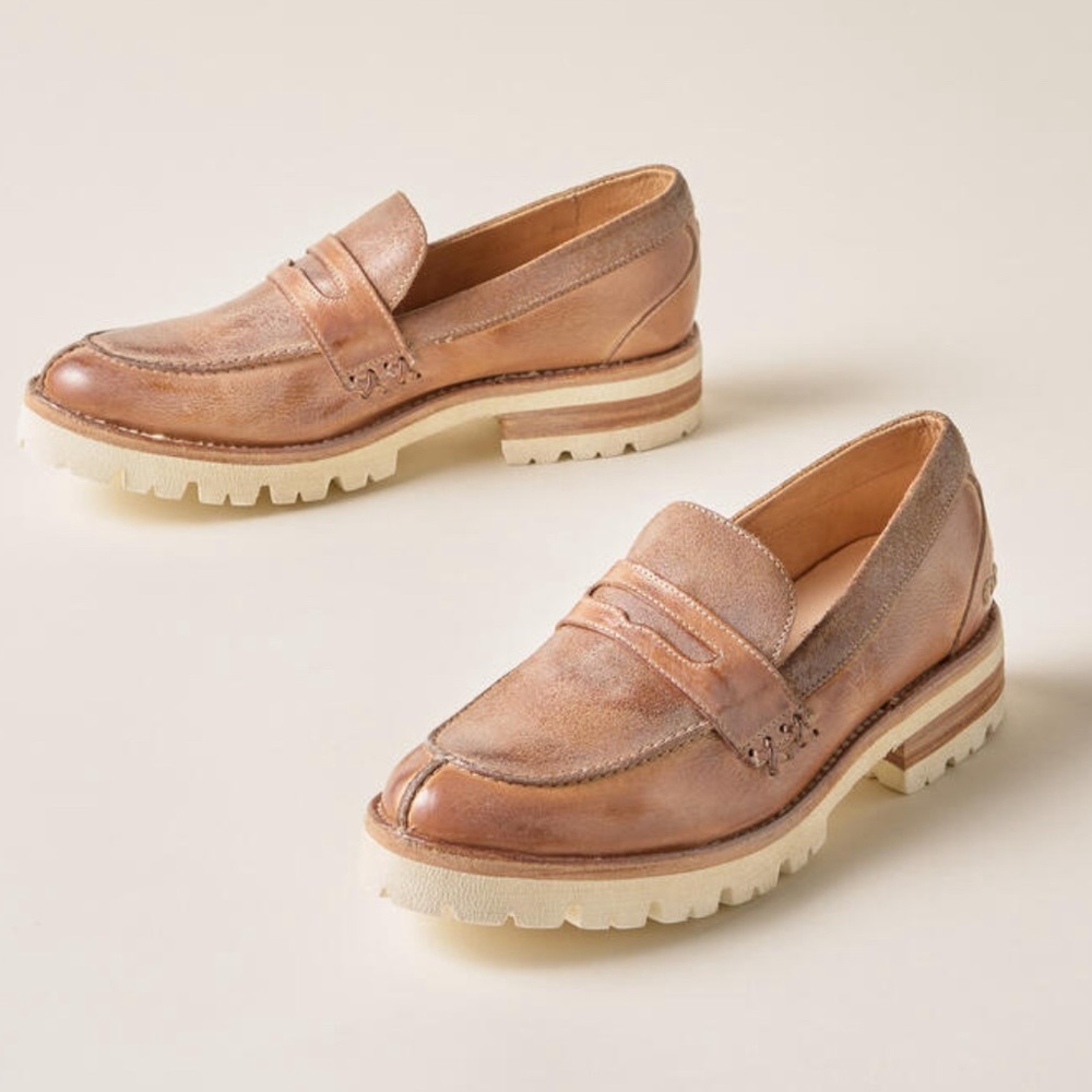 Bed Stu Reina III leather loafers with lug soles. New in Box. - Picture 9 of 9